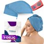 Silva - Microvezel Haarhanddoek - Duurzaam en Waterabsorberend - Blauw