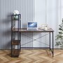 Lina&reg; Computertafel Met Planken - Bureau - Houtkleur