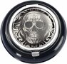 Asbak Schedel Design &ndash; Klapdeksel &ndash; Roestvrij Metaal &ndash; 6.7 cm