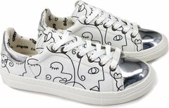 GOBY Getekende Gezichten - Sneakers - Schoenen - Handgemaakt GOBY Getekende Gezichten - Sneakers - Schoenen - Handgemaakt