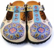 GOBY Clogs - Mandala Patroon - Handgemaakt GOBY Clogs - Mandala Patroon - Handgemaakt