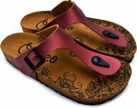 GOBY - Donker Roze - Sandalen - Slippers - Handmade GOBY - Donker Roze - Sandalen - Slippers - Handmade