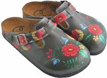 GOBY - Clogs met Rozen Bloemenprint - Handgemaakt GOBY - Clogs met Rozen Bloemenprint - Handgemaakt