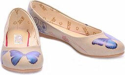 GOBY - Vlinder - Ballerinas - Flats - Hoge kwaliteit - Handmade - Meisjesprint GOBY - Vlinder - Ballerinas - Flats - Hoge kwaliteit - Handmade - Meisjesprint