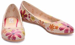 Goby - Blossom Joy Dames Ballerina's met Bloemenprint Goby - Blossom Joy Dames Ballerina's met Bloemenprint