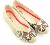 Goby - Butterfly Grace Dames Ballerina's met Vlinderprint Goby - Butterfly Grace Dames Ballerina's met Vlinderprint