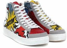 Goby - Comic Boom Sneakers - Vegan Leer - Handgemaakt - Comic Design Goby - Comic Boom Sneakers - Vegan Leer - Handgemaakt - Comic Design