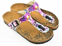 Goby Heart & Leopard Dames Sandalen - Vegan Leer - Handgemaakt Goby Heart & Leopard Dames Sandalen - Vegan Leer - Handgemaakt