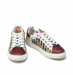 Goby Floral Fusion Dames Sneakers - Bloemenprint & Bordeau Detail Goby Floral Fusion Dames Sneakers - Bloemenprint & Bordeau Detail