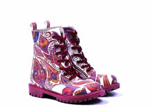 Goby Bohemian Dream Dames Veterboots - Handgemaakt Vegan Leer Goby Bohemian Dream Dames Veterboots - Handgemaakt Vegan Leer