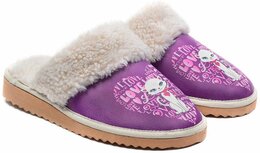 Goby Love Cat Dames Sloffen - Vegan Leer - Handgemaakt Goby Love Cat Dames Sloffen - Vegan Leer - Handgemaakt