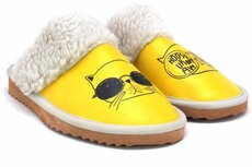 Goby Cool Cat Dames Sloffen - Vegan Leer - Handgemaakt Goby Cool Cat Dames Sloffen - Vegan Leer - Handgemaakt