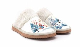 Goby Winter Wonderland Sloffen - Vegan Leer - Handgemaakt Goby Winter Wonderland Sloffen - Vegan Leer - Handgemaakt