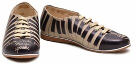 Goby - Melody Steps Dames Veterschoenen met Pianoprint Goby - Melody Steps Dames Veterschoenen met Pianoprint