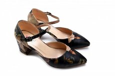 Goby Elegant Floral Dames Hakken - Vegan Leer - Handgemaakt Goby Elegant Floral Dames Hakken - Vegan Leer - Handgemaakt