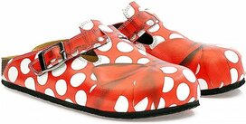 GOBY Polka Dot Bow Clogs - Handgemaakt - Kleurrijk Design - Vegan Comfort GOBY Polka Dot Bow Clogs - Handgemaakt - Kleurrijk Design - Vegan Comfort