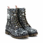 Goby - Skull Web Dames Enkellaarzen - Vegan Leer Goby - Skull Web Dames Enkellaarzen - Vegan Leer