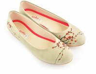 GOBY Blossom Whisper Ballerina’s – Handmade – Vegan Leer – Dames GOBY Blossom Whisper Ballerina’s – Handmade – Vegan Leer – Dames
