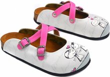 GOBY Clogs met Holding Hands – Handgemaakt – Hoge Kwaliteit GOBY Clogs met Holding Hands – Handgemaakt – Hoge Kwaliteit