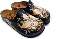 GOBY Clogs met Bloemen – Handgemaakt – Hoge Kwaliteit GOBY Clogs met Bloemen – Handgemaakt – Hoge Kwaliteit