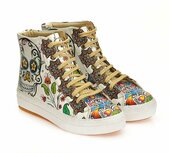 GOBY Skull Splash Sneaker Laars Dames Sneakers GOBY Skull Splash Sneaker Laars Dames Sneakers
