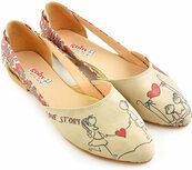GOBY - Love Story - Ballerina’s - Dames Sandalen - Hoge kwaliteit GOBY - Love Story - Ballerina’s - Dames Sandalen - Hoge kwaliteit