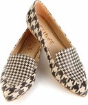 Goby Dames Loafers Ballerina – Houndstooth Print – Vegan Leer – Handgemaakt Goby Dames Loafers Ballerina – Houndstooth Print – Vegan Leer – Handgemaakt