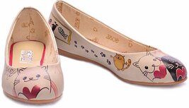GOBY Black & White Cats Ballerina's – Handgemaakt – Premium Kwaliteit GOBY Black & White Cats Ballerina's – Handgemaakt – Premium Kwaliteit