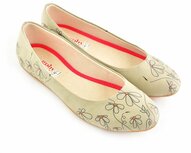 Goby - Daisy Charm Dames Ballerina's met Bloemenprint Goby - Daisy Charm Dames Ballerina's met Bloemenprint