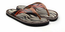 Goby Safari Stripes Dames Slippers – Vegan – Handmade Goby Safari Stripes Dames Slippers – Vegan – Handmade