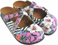 Goby Monochrome Flora Dames Clogs – Vegan – Handmade Goby Monochrome Flora Dames Clogs – Vegan – Handmade