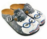 Goby Professor Cat Dames Clogs – Vegan – Handmade Goby Professor Cat Dames Clogs – Vegan – Handmade