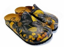 Goby – Golden Bloom Dames Clogs – Vegan – Handmade Goby – Golden Bloom Dames Clogs – Vegan – Handmade