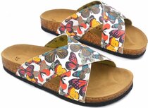 GOBY - Gekleurde Vlinders - Slippers - Sandalen -Hoge kwaliteit GOBY - Gekleurde Vlinders - Slippers - Sandalen -Hoge kwaliteit