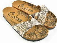 GOBY - Krant Design - Sandalen - Slippers - Hoge kwaliteit - Handmade GOBY - Krant Design - Sandalen - Slippers - Hoge kwaliteit - Handmade