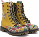 GOBY Funny Giraffe Enkellaarsjes – Damesboots – Handgemaakt GOBY Funny Giraffe Enkellaarsjes – Damesboots – Handgemaakt