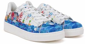 Goby Ocean Adventure Dames Sneakers - Kleurrijk Zeemotief Goby Ocean Adventure Dames Sneakers - Kleurrijk Zeemotief