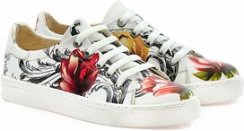 Goby Floral Art Sneakers Dames – Handgemaakt – Vegan Leer Goby Floral Art Sneakers Dames – Handgemaakt – Vegan Leer