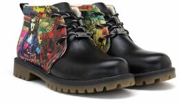 GOBY – Paris Graffiti Dames Boots – Handmade en Vegan – Urban en Artistiek GOBY – Paris Graffiti Dames Boots – Handmade en Vegan – Urban en Artistiek