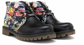 GOBY – Urban Pop Dames Boots – Handmade en Vegan – Stoer en Creatief GOBY – Urban Pop Dames Boots – Handmade en Vegan – Stoer en Creatief