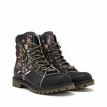 GOBY – Midnight Garden Dames Boots – Handmade en Vegan – Zwart met Geborduurde Bloemen GOBY – Midnight Garden Dames Boots – Handmade en Vegan – Zwart met Geborduurde Bloemen