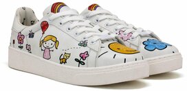 Goby – Happy Doodle Dames Sneakers – Vegan – Handmade Goby – Happy Doodle Dames Sneakers – Vegan – Handmade