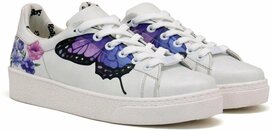 Goby Butterfly Bloom Sneakers Dames – Vegan Leer Goby Butterfly Bloom Sneakers Dames – Vegan Leer