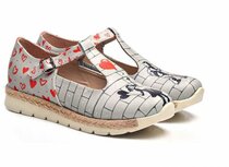 Goby StreetLove T-Strap Instappers Dames – Vegan Leer – Handgemaakt