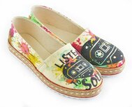 Goby Listen To Soul Instappers Dames – Canvas – Handgemaakt Goby Listen To Soul Instappers Dames – Canvas – Handgemaakt