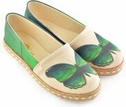 GOBY - Groene Vlinder - Ballerinas - Flats - Handmade - Meisjesprint GOBY - Groene Vlinder - Ballerinas - Flats - Handmade - Meisjesprint