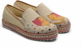 GOBY - Cats - Ballerinas - Sneakers - Handmade - Meisjesprint GOBY - Cats - Ballerinas - Sneakers - Handmade - Meisjesprint