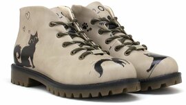 Goby – Catwalk Beige Damesboots – Handmade – Vegan