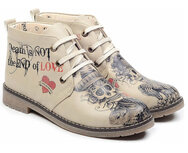 GOBY Eternal Ink Enkel Laarzen - Handmade – Vegan Leer