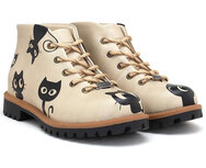 Goby - Purrfect Paws Dames Enkellaarzen - Vegan Leer